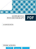 Supportive Psychotherapy