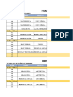 Horario y Carga Horaria 2024