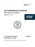 DOE Fundamentals Handbook, Mechanical Science, Volume 1 of 2