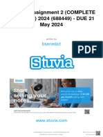 Stuvia 5281261 Inc3701 Assignment 2 Complete Answers 2024 688449 Due 21 May 2024