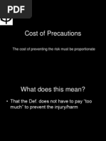 Cost of Precautions