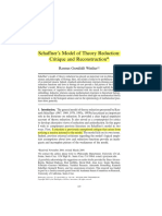 Schaffner's Model of Theory Reduction: Critique and Reconstruction