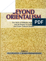 Eli Franco, Karin Preisendanz (Eds) - Beyond Orientalism - The Work of Wilhelm Halbfass and Its Impact On Indian and Cross-Cultural Studies-Motilal Banarsidass (2007)