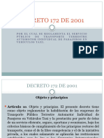 Decreto 172 de 2001