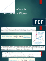 Phys 134 Week 6 Motion in A Plane Notes