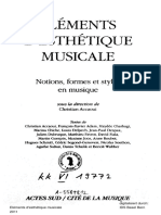 Esthétique Musicale