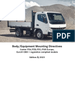 CANTER Diesel STEP E Body Mounting Directives Common Chapter 1-9-08122023