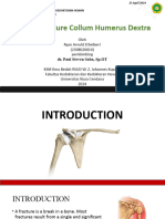 Short Case - Closed Fracture Collum Humerus Dextra - Dr. Steven, Sp.O