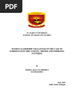 Meron Aragaw Final Thesis On Women Leaders in Ethio Electric Utility