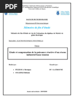 Mémoire de Fin D'étude: Etude Et Compensation de La Puissance Réactive D'un Réseau Industriel Basse Tension