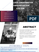 Wireless Underwater Communication