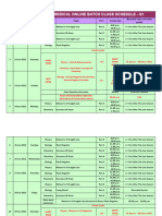 G1-FT25 Med-June III Schedule