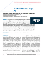 Super Resolution of B-Mode Ultrasound Images With Deep Learning