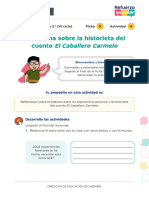 Ficha 5 Actividad 4 Reflexiona Sobre La Historieta Cto Caballero Carmelo