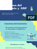 Funciones Del Enseñante y ABP. Didáctica