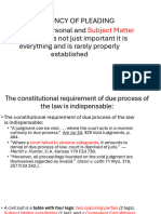 Sufficiency of Pleading Jurisdiction (Personal And) Is Not Just Important It Is Everything and Is Rarely Properly Established