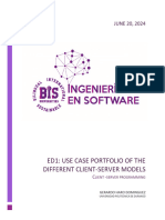 ED1 Use Case Portfolio of The Different Client-Server Models