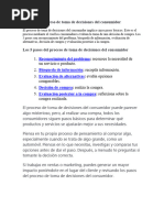 Cómo Es El Proceso de Toma de Decisiones Del Consumidor