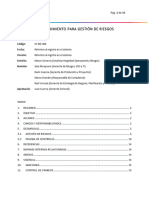 Procedimiento para Gestion Del Riesgo