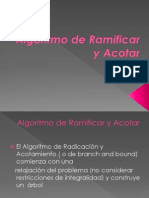 Algoritmo de Ramificar y Acotar