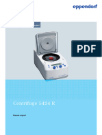 Centrifugation - Operating Manual - Centrifuge 5424 R