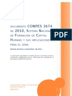 Informe Conpes 3674 de 2010