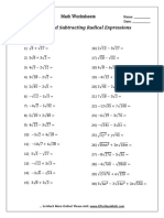 Adding and Subtracting Radical Expressions