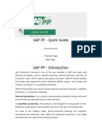 SAP PP Overview