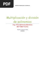 Multiplicación y División de Polinomios