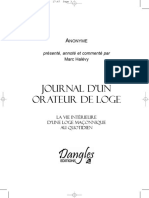 Journal D Un Orateur de Loge