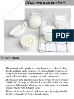 Fermented and Cultured Milk Products