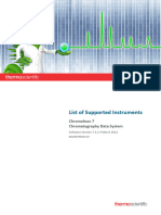 List of Supported Instruments - Chromeleon 7.3.1 - Rev 2