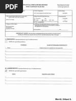 Gilbert S Merritt Financial Disclosure Report For 2010