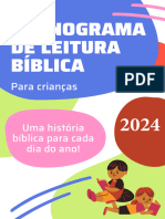 Cronograma de Leitura Bíblica para Crianças