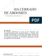 Trauma Cerrado de Abdomen