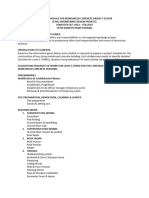 PROJECT SCHEDULE FOR REINFORCED CONCRETE PROJECT ECS358 - Endorsed