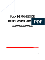 Plan de Manejo de Residuos Peligrosos