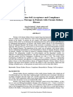 The Correlation Self-Acceptance and Compliance Haemodialysis Therapy in Patients With Chronic Kidney Disease