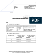 Act 6 Chemical Nature and Specificity of Enzymes