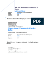 International Trade and Development Companies in United Arab Emirates