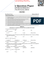 11 Applied Mathematics Sample Paper Osw