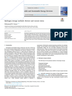 Hydrogen Storage Methods-Review and Current Status