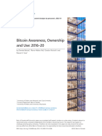 Bitcoin Awareness, Ownership and Use, 2016-20 (Balutel, Daniela Felt, Marie-Hélène Nicholls, Gradon Voia, Marcel)