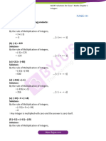 NCERT Solutions For Calss 7 Maths Chapter 1 Integers Exercise 1.3