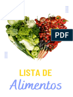 Lista de Alimentos Dieta