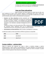 ¿Cuáles Son Las Deducciones Generales?: Servicios y Herramientas Con Fines Educativos