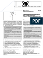 Mode D'emploi 371 401 Instrucciones de Servicio: Leybold Didactic GMBH