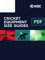 Cricket Equipment Size Guides