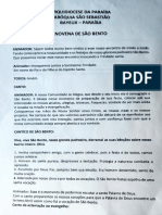 Pré Novena São Bento Pss