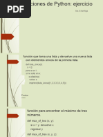 Funciones de Python - Ejercicios: Mrs.S.Karthiga